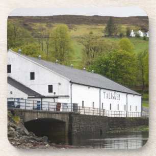 Porta-copo Talisker whisky destiery on Skye, Escócia
