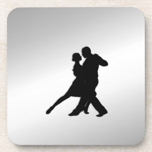 Porta-copo Tango Dancers Silhouette