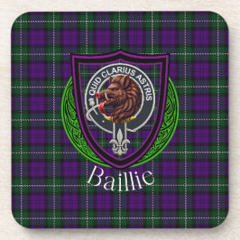 Porta-copo Tartan e Brasão do Clã Escocês Baillie
