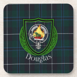 Porta-copo Tartan e Brasão do Clã Escocês Douglas