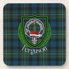 Porta-copo Tartan e Brasão do Clã Escocês Ferguson