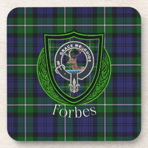 Porta-copo Tartan e Brasão do Clã Escocês Forbes