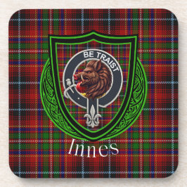 Porta-copo Tartan e Brasão do Clã Escocês Innes