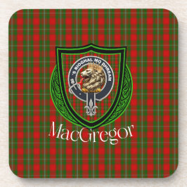 Porta-copo Tartan e Brasão do Clã Escocês MacGregor