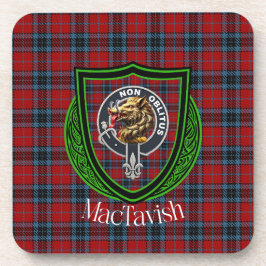 Porta-copo Tartan e Brasão do Clã Escocês MacTavish