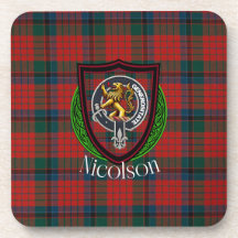 Tartan e Brasão do Clã Escocês Nicolson