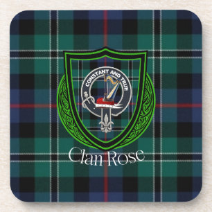 Porta-copo Tartan e Brasão do Clã Escocês Rose