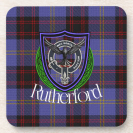 Porta-copo Tartan e Brasão do Clã Escocês Rutherford