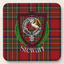 Porta-copo Tartan e Brasão do Clã Escocês Stewart