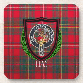 Porta-copo Tartan e Brasão do Clã Hay Escocês