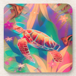 Porta-copo Tartaruga Marinha e Peixe-Anjo