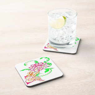 Porta-copo Tatuagem Flor