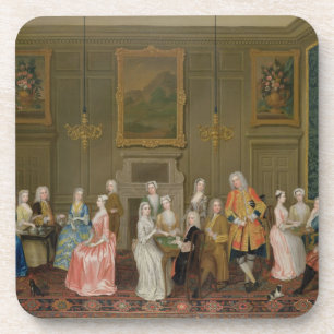 Porta-copo Tea party em Casa do senhor Harrington, St James