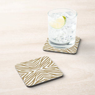 Porta-copo Teak Neutral Zebra