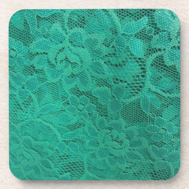 Porta-copo Teal Lace (Frente)