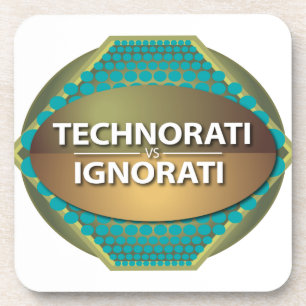 Porta-copo Technorati vs Ignorati