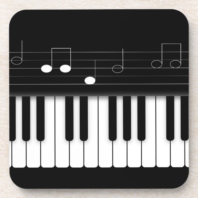 Porta-copo Teclado Piano (Frente)