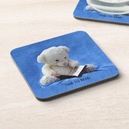 Porta-copo Teddy Bear Time to Read Blue Stuffed Animal, ZKOA