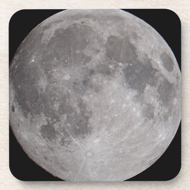 Porta-copo Tema de Astronomia da Lua Cheia (Frente)