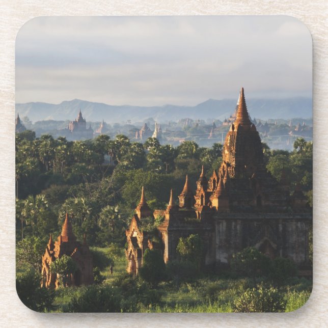 Porta-copo Templos ao nascer do sol, Bagan, Myanmar (Frente)