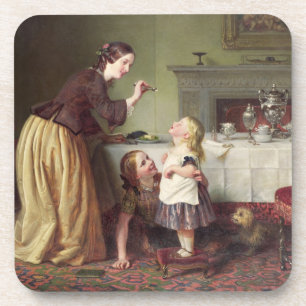 Porta-copo Tempo de pequeno almoço - jogos da manhã (óleo 