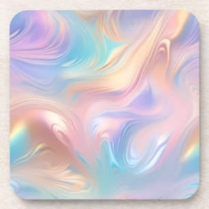 Porta-copo Tendência pastel cor-de-rosa abstrato azul