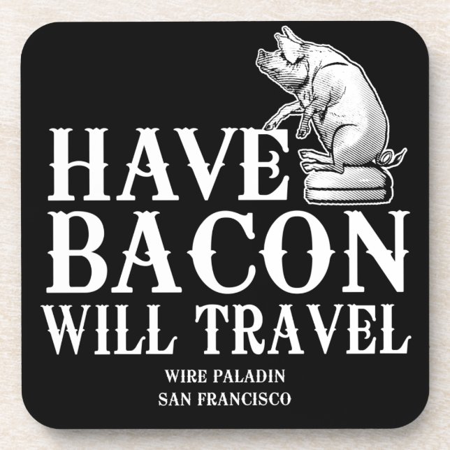 Porta-copo Tenha Bacon Will Viagem (Frente)