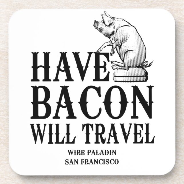Porta-copo Tenha Bacon Will Viagem (Frente)