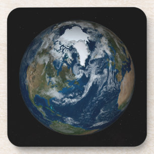 Porta-copo Terra Com Nuvens E Gelo Marítimo 2