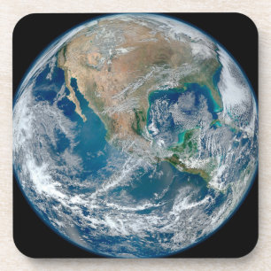 Porta-copo Terra De cheio Mostrando A América Do Norte E O Mé