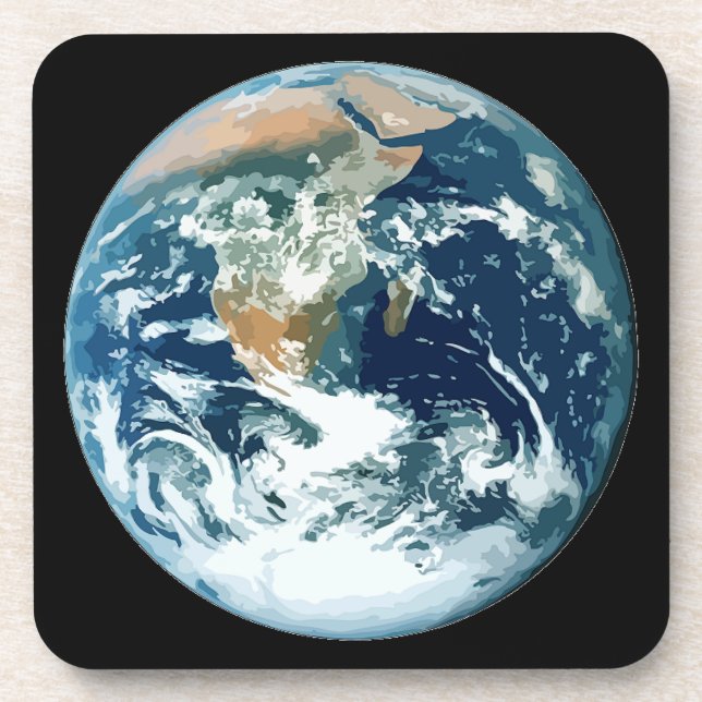 Porta-copo Terra do planeta (Frente)