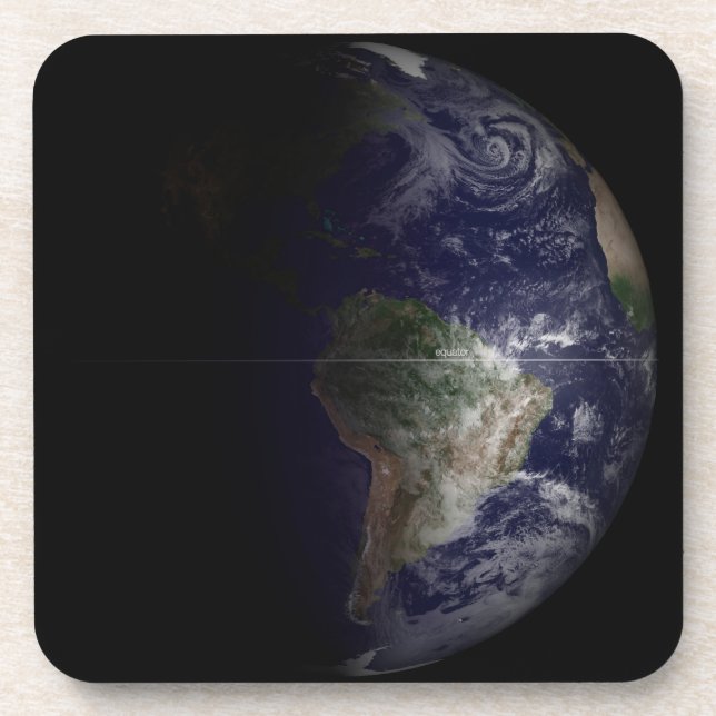 Porta-copo Terra No Equinócio. (Frente)