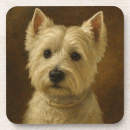 Porta-copo Terrier Branco do West Highland