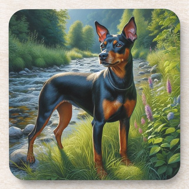 Porta-copo Terrier de Manchester (Frente)