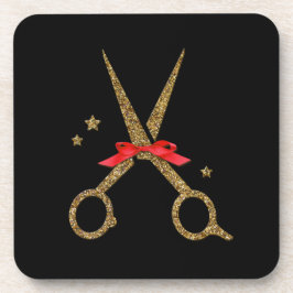 Porta-copo Tesoura-tesoura estilista de ouro para-presentes d