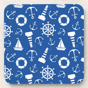 Porta-copo Teste padrão azul do mar