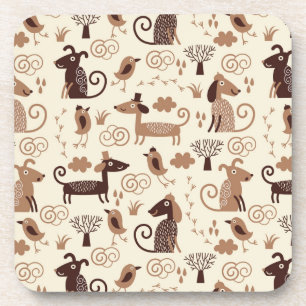 Porta-copo teste padrão com cães bonitos