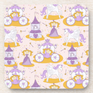 Porta-copo teste padrão com uma princesa