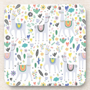 Porta-copo Teste padrão da alpaca do Doodle