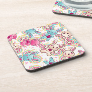 Porta-copo Teste padrão da criança de Kawaii com Doodles