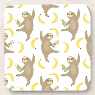 Porta-copo Teste padrão das preguiças & das bananas
