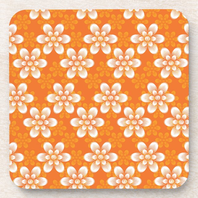 Porta-copo Teste padrão de flores (Frente)