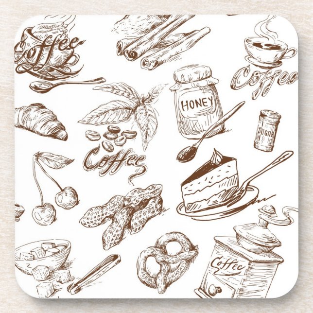 Porta-copo Teste padrão de papel (Frente)