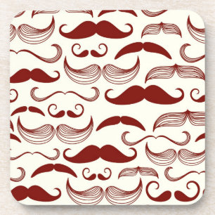 Porta-copo Teste padrão do bigode, estilo retro 3