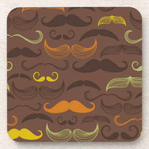 Porta-copo Teste padrão do bigode, estilo retro 5