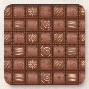 Porta-copo Teste padrão do chocolate