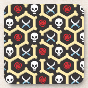 Porta-copo Teste padrão do tema do bandido