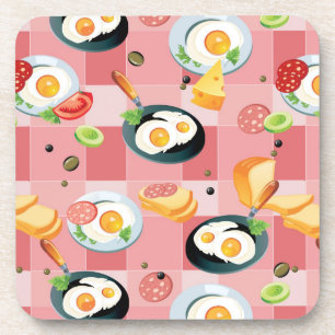 Porta-copo Teste padrão do tomate e dos ovos fritos