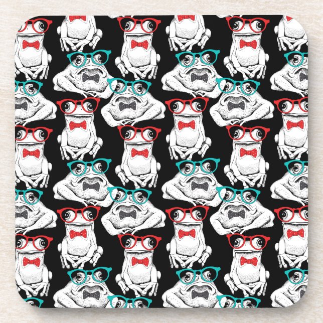 Porta-copo Teste padrão dos vidros do sapo (Frente)