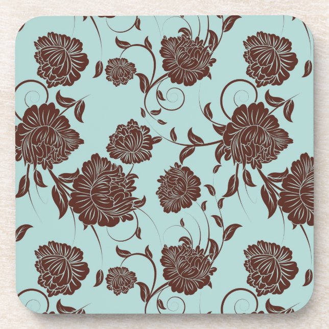 Porta-copo Teste padrão floral (Frente)